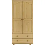 Drewmax SF114 skříň šatní masiv borovice