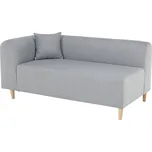 Pohovka, šedá látka, levá, BROKEN