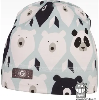 Čepice Bavlněná celopotištěná čepice - vzor 09 - světle modrá, medvědi 50 - 52