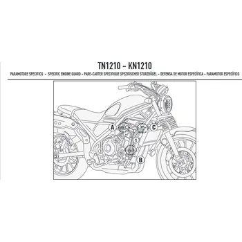 Rám pro motocykl Honda CL 500 2023- padací rámy KN1210