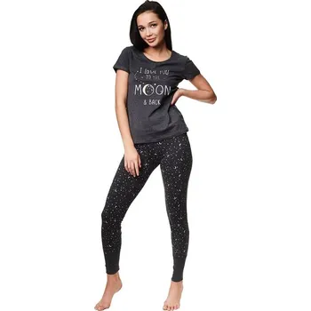 Dámské pyžamo Dámské pyžamo Zadie šedé L