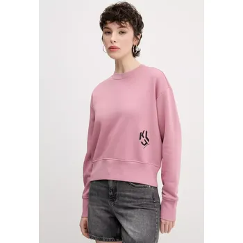 Dámská mikina Mikina Karl Lagerfeld Jeans A2W20052 růžová 34X, vel. L