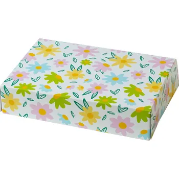 Krabice na pečivo Krabice 23,5 × 16 × 5 cm květiny Decora