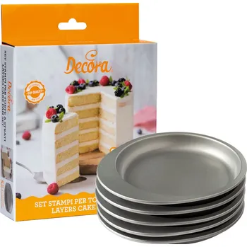 Sada nízkých dortových forem 15 cm Decora