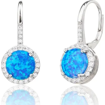 Náušnice JKB Jewel Stříbrné náušnice Janice s modrým opálem