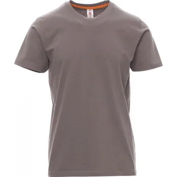 Pánské tričko Payperwear Precizně ušité pevné bavlněné triko Sunrise 190 g/m Barva: šedá kovová, Velikost: L
