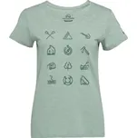 Dámské outdoorové triko Northfinder CANDICE S Světle zelená, Černá