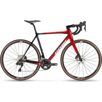 Silniční kolo Silniční kolo STEVENS Super Prestige Di2 Chrome Red/Black Velikost rámu: 58cm