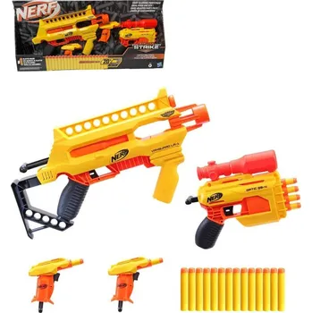 Hasbro NERF Alpha Strike velký žlutý herní set 4 dětské blastery + 20 šipek