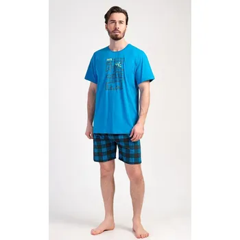 Pánské pyžamo Pánské pyžamo šortky Outdoor - modrá - L