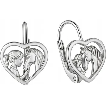 Náušnice stříbrné srdce 925