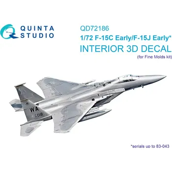 Plastikový model Quinta studio 1/72 F-15C Early/J Early 3D-Print.&col.Interior