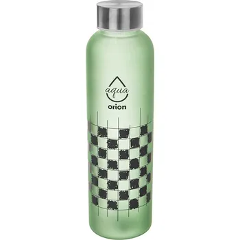 Láhev SKLENĚNÁ láhev na nápoje a vodu, džus, limonádu, koktejl, smoothie lahev na pití 0,6 l