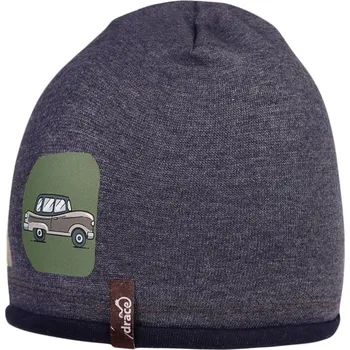 Čepice Anička - vzor 33 - jeans- auta 42 - 44