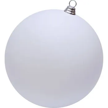 Velikonoční dekorace DECOLED Plastová koule, prům. 30 cm, bílá, matná