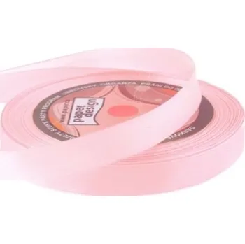 Stuha Stuha saténová 12mm/32m - pastelová růžová - 601143