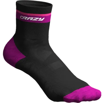 Cyklistické návleky Crazy Ponožky Idea CARBON SOCKS 2025 Černá 35-38 Unisex, Pánské
