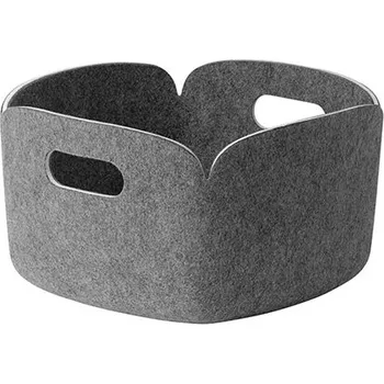 Koš na prádlo Koš na věci Muuto Restore Basket šedý melírovaný