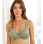 Sada 2 podprsenek Avila zn. Confidence Lingerie® ze saténového úpletu s krajkou, s kosticemi khaki+lipová 105B