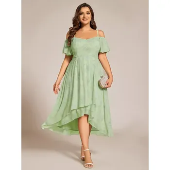 Dámské šaty Ever Pretty Dámské šaty EP02103-3 zelená 7XL