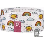 Funkční čelenka Run - vzor 01 - duha, sluníčka L