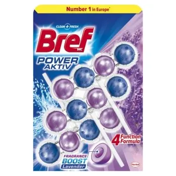 WC čistič BREF Power active Levander, WC závěs - kuličky, 3 x 50 g