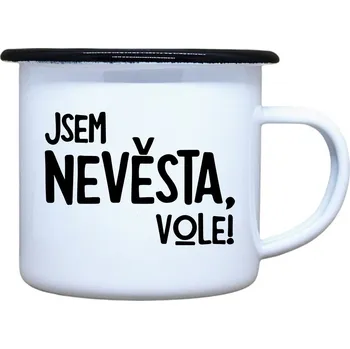 DOBRÝ TRIKO Plecháček s potiskem Jsem nevěsta, vole! Velikost plecháčku: 330 ml