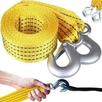 Tažné lano TAŽNÉ LANO POPRUH PRO HAMAK UPEVNĚNÍ 3M POPRUH S HÁKY