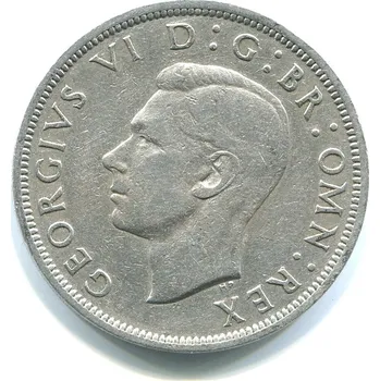 VELKÁ BRITÁNIE. 1/2 crown 1948.