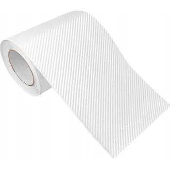 Tapeta Nábytková Fólie Carbon Bílá 3D Fólie Samolepicí Dekorativní Na Skříňky