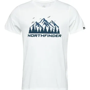 Pánské tričko Northfinder BOGDAN XXL Bílá, Modrá