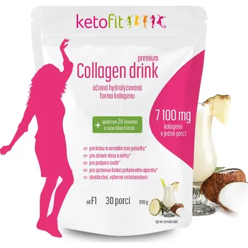 Kloubní výživa Ketofit Collagen Drink Piña Colada 390 g