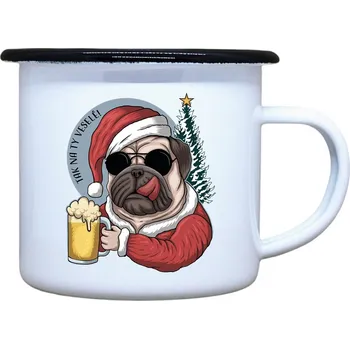 DOBRÝ TRIKO Plecháček s potiskem Pes s pivem Velikost plecháčku: 330 ml