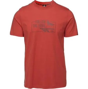 Pánské tričko Pánské triko Hi-Tec FARKAS SP S Červená, Tmavě šedá