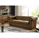 Pohovka 3M brown Chesterfield Oxford