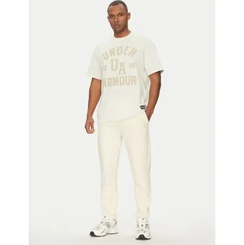 Pánská móda Under Armour T-Shirt Heavyweight Varsity 1390179 Béžová Oversize M