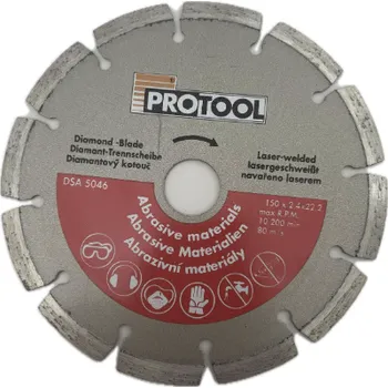 Řezný kotouč PROTOOL PROTOOL diamantový kotouč na abrazivní materiály 150mm 3592