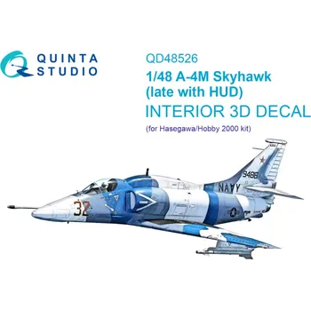 Plastikový model Quinta studio 1/48 A-4M late 3D-Print.&col.Interior (HAS/H.2000)