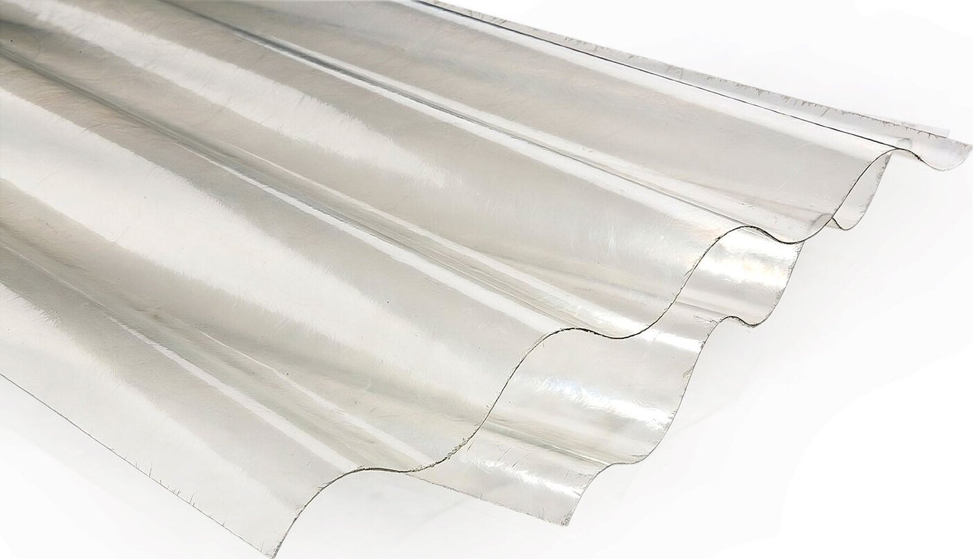 Multiplast Vlnité sklolaminátové desky VETROPLAST , tl. 1mm, čirá vlna(2 x 3m)