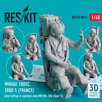 Plastikový model Reskit 1/48 Mirage 2000C, 2000-5 (FRANCE) pilot sitting