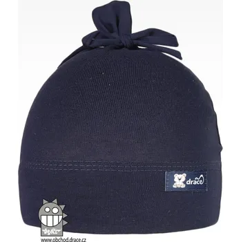 Čepice Bavlněná kojenecká čepice Uzlík - vzor 21 - tmavě modrá 42 - 44