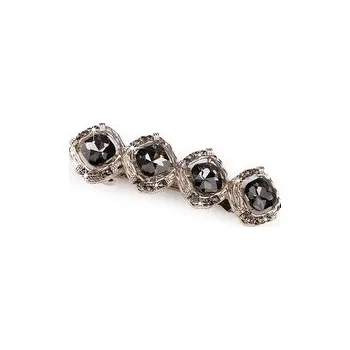 Nestandardní parfém Francouzská spona do vlasů s broušenými kamínky - 1 ks - black diamond (cs, Stoklasa)