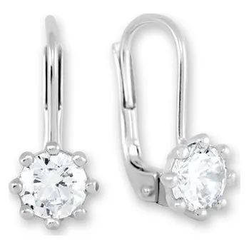 Náušnice Brilio Náušnice z bílého zlata s krystaly 236 001 00771 07 + 2 měsíce na vrácení zboží