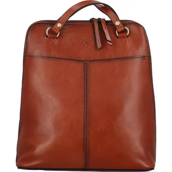 Kabelka Dámský kožený kabelko/batoh hnědý - Katana Reweka hnědá