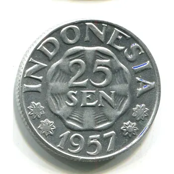 INDONÉSIE. 25 sen 1957.