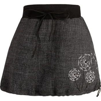 Dívčí sukně Dívčí bavlněná sukně Viky - vzor 13 - černá melír 128 - 134