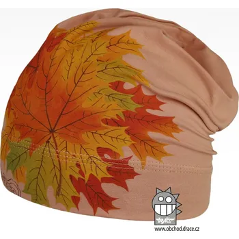 Čepice Bavlněná čepice Polo - vzor 37 - pudrová, listí 48 - 50