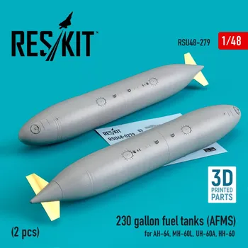 Plastikový model Reskit 1/48 230 gallon fuel tanks AFMS (2 pcs.)