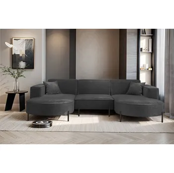 Sedací souprava Sedací souprava do U Parma Hills - Tmavě šedá 25