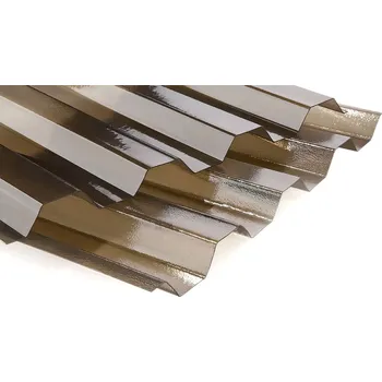 Polykarbonátová deska Palram Trapézová polykarbonátová deska krupička bronz 1,06 x 4 m (tl. 0,8 mm)